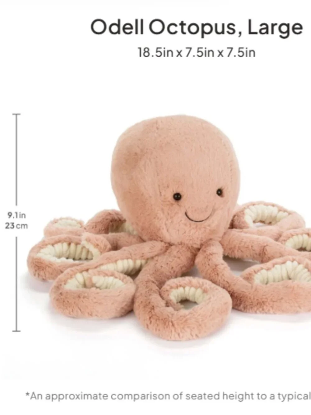 Jellycat Odell Octopus Plush Stuffed Animal